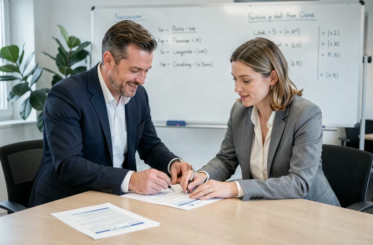 Équipe de conseillers Ace Crédit à Pontoise travaillant sur des offres de financement immobilier