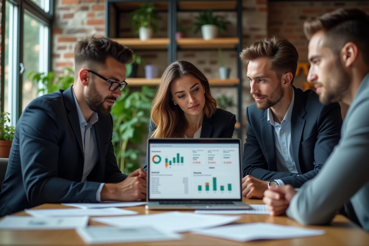 Groupe de professionnels collaborant autour d